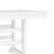 Flash Furniture Abraham Indoor/Outdoor 72-in Rectangle Recycled HDPE Adirondack Dining Table for 6 in White LE-HMP-158-01-WHT-GG - alternate 3
